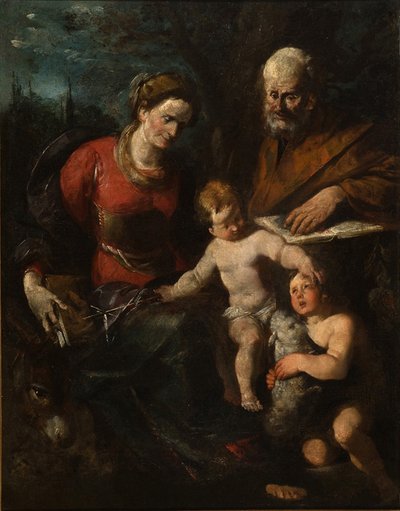 STS。安妮，约阿希姆和施洗约翰与孩子耶稣 作者 乔乔基诺·阿塞雷托